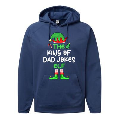 Im The King Of Dad Jokes Christmas Family Matching Cool Gift Performance Fleece Hoodie