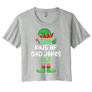 Im The King Of Dad Jokes Christmas Family Matching Cool Gift Women's Crop Top Tee