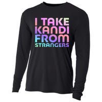 I Take Kandi From Strangers Funny Rave Edm Cooling Performance Long Sleeve Crew