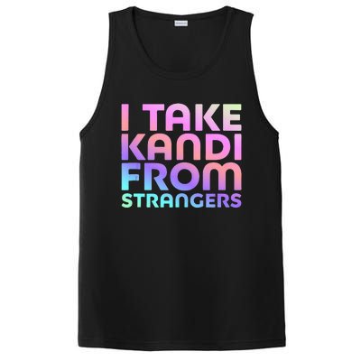 I Take Kandi From Strangers Funny Rave Edm PosiCharge Competitor Tank