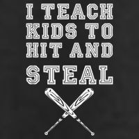 I Teach Ki Ds To Hit And Steal Baseball Coach Adult Drive Performance Visor