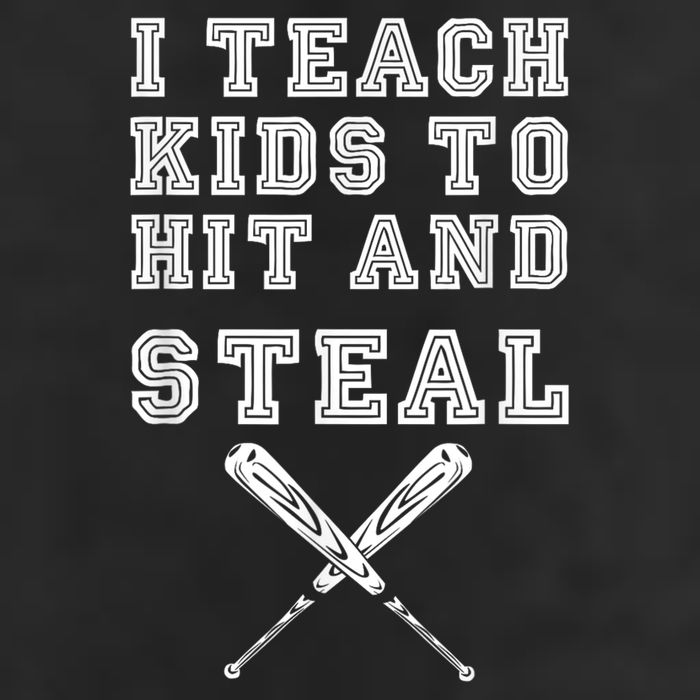 I Teach Ki Ds To Hit And Steal Baseball Coach Adult Drive Performance Visor