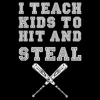 I Teach Ki Ds To Hit And Steal Baseball Coach 16 in Basic Backpack