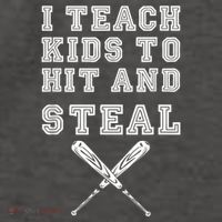 I Teach Ki Ds To Hit And Steal Baseball Coach Vector Backpack