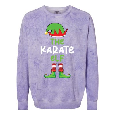 Im The Karate Elf Martial Art Christmas Matching Pajama Colorblast Crewneck Sweatshirt