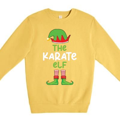 Im The Karate Elf Martial Art Christmas Matching Pajama Premium Crewneck Sweatshirt