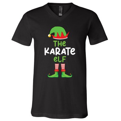 Im The Karate Elf Martial Art Christmas Matching Pajama V-Neck T-Shirt