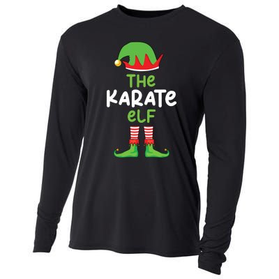 Im The Karate Elf Martial Art Christmas Matching Pajama Cooling Performance Long Sleeve Crew