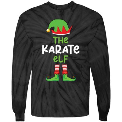 Im The Karate Elf Martial Art Christmas Matching Pajama Tie-Dye Long Sleeve Shirt