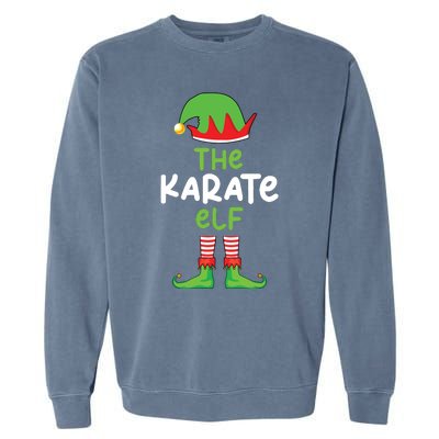 Im The Karate Elf Martial Art Christmas Matching Pajama Garment-Dyed Sweatshirt