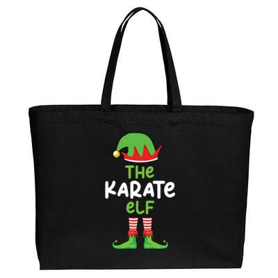 Im The Karate Elf Martial Art Christmas Matching Pajama Cotton Canvas Jumbo Tote