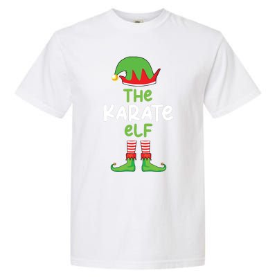 Im The Karate Elf Martial Art Christmas Matching Pajama Garment-Dyed Heavyweight T-Shirt