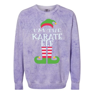 Im The Karate Elf Family Matching Christmas Pajama Colorblast Crewneck Sweatshirt