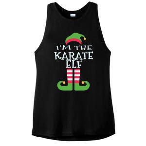 Im The Karate Elf Family Matching Christmas Pajama Ladies PosiCharge Tri-Blend Wicking Tank