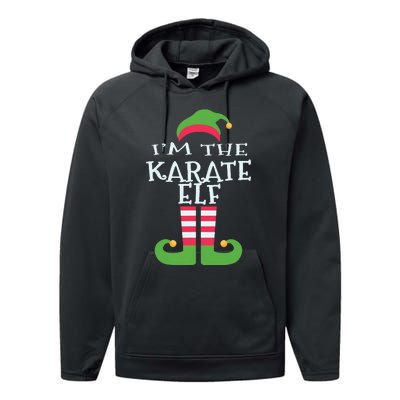 Im The Karate Elf Family Matching Christmas Pajama Performance Fleece Hoodie