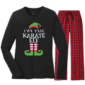 Im The Karate Elf Family Matching Christmas Pajama Women's Long Sleeve Flannel Pajama Set 