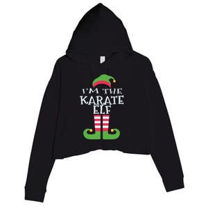 Im The Karate Elf Family Matching Christmas Pajama Crop Fleece Hoodie