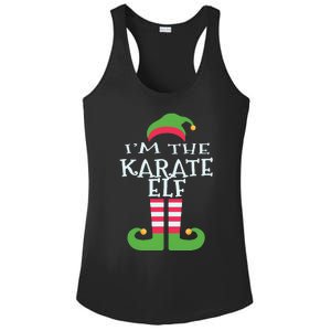 Im The Karate Elf Family Matching Christmas Pajama Ladies PosiCharge Competitor Racerback Tank