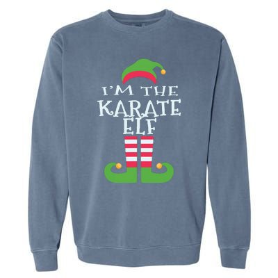 Im The Karate Elf Family Matching Christmas Pajama Garment-Dyed Sweatshirt