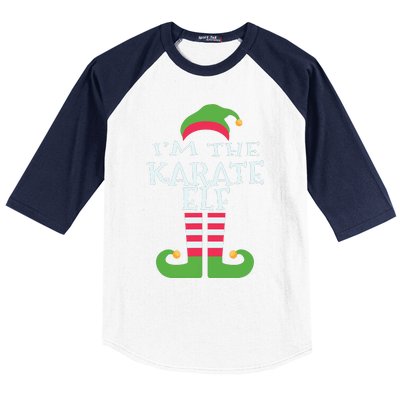 Im The Karate Elf Family Matching Christmas Pajama Baseball Sleeve Shirt