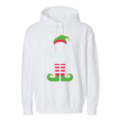 Im The Karate Elf Family Matching Christmas Pajama Garment-Dyed Fleece Hoodie