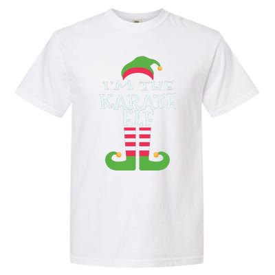 Im The Karate Elf Family Matching Christmas Pajama Garment-Dyed Heavyweight T-Shirt