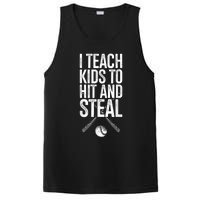 I Teach Ki Ds To Hit And Steal Baseball Coaches Gift Baseball PosiCharge Competitor Tank