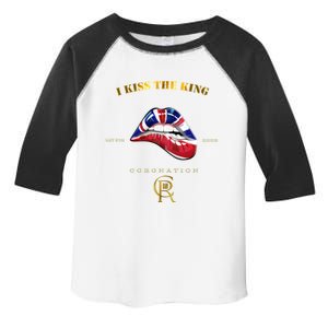 I The King Gift Biting Lips Union Jack Coronation Novelty Gift Toddler Fine Jersey T-Shirt