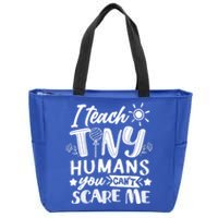 I Teach Kinder Kindergarten Teacher Team Cute Gift Zip Tote Bag