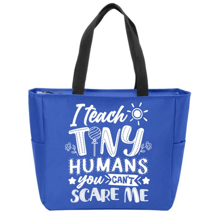 I Teach Kinder Kindergarten Teacher Team Cute Gift Zip Tote Bag