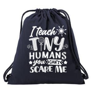 I Teach Kinder Kindergarten Teacher Team Cute Gift Drawstring Bag