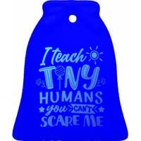 I Teach Kinder Kindergarten Teacher Team Cute Gift Ceramic Bell Ornament