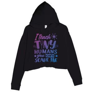 I Teach Kinder Kindergarten Teacher Team Cute Gift Crop Fleece Hoodie