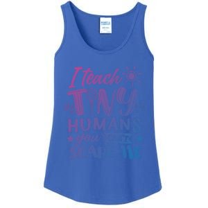 I Teach Kinder Kindergarten Teacher Team Cute Gift Ladies Essential Tank