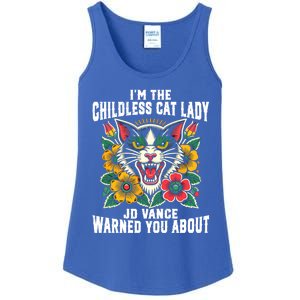 IM The Less Cat Lady Jd Vance Warned You About Cute Gift Ladies Essential Tank