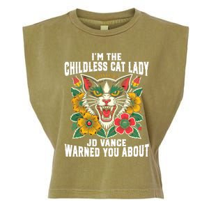 IM The Less Cat Lady Jd Vance Warned You About Cute Gift Garment-Dyed Women's Muscle Tee