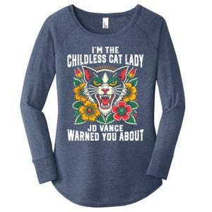 IM The Less Cat Lady Jd Vance Warned You About Cute Gift Women's Perfect Tri Tunic Long Sleeve Shirt