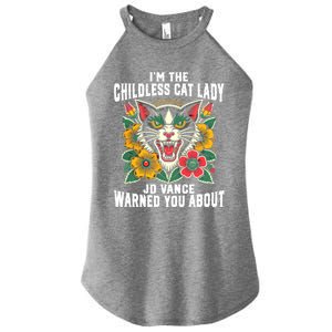 IM The Less Cat Lady Jd Vance Warned You About Cute Gift Women's Perfect Tri Rocker Tank