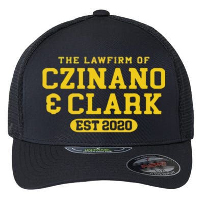 Iowa The Lawfirm Of Czinado Clark Black Flexfit Unipanel Trucker Cap