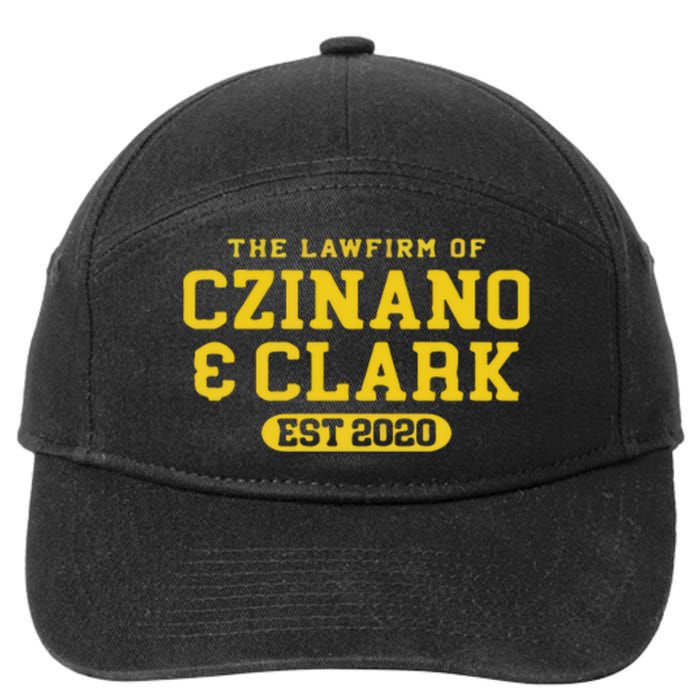 Iowa The Lawfirm Of Czinado Clark Black 7-Panel Snapback Hat