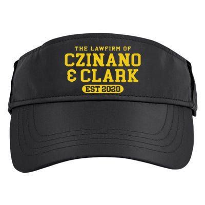 Iowa The Lawfirm Of Czinado Clark Black Adult Drive Performance Visor