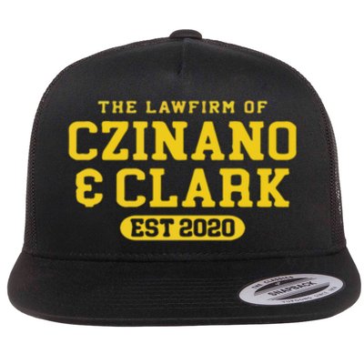 Iowa The Lawfirm Of Czinado Clark Black Flat Bill Trucker Hat