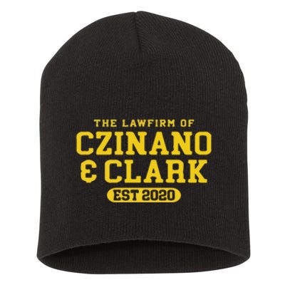 Iowa The Lawfirm Of Czinado Clark Black Short Acrylic Beanie