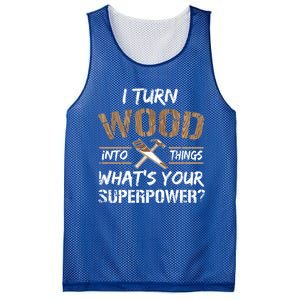 I Turn Lumber Into Things Gift Cool Gift Carpenter Woodworking Great Gift Mesh Reversible Basketball Jersey Tank