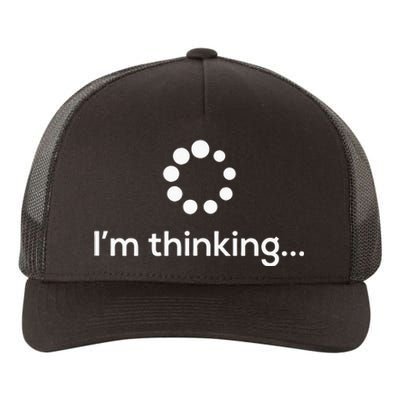 Im Thinking Loading Processing Buffering Humor Fun Yupoong Adult 5-Panel Trucker Hat