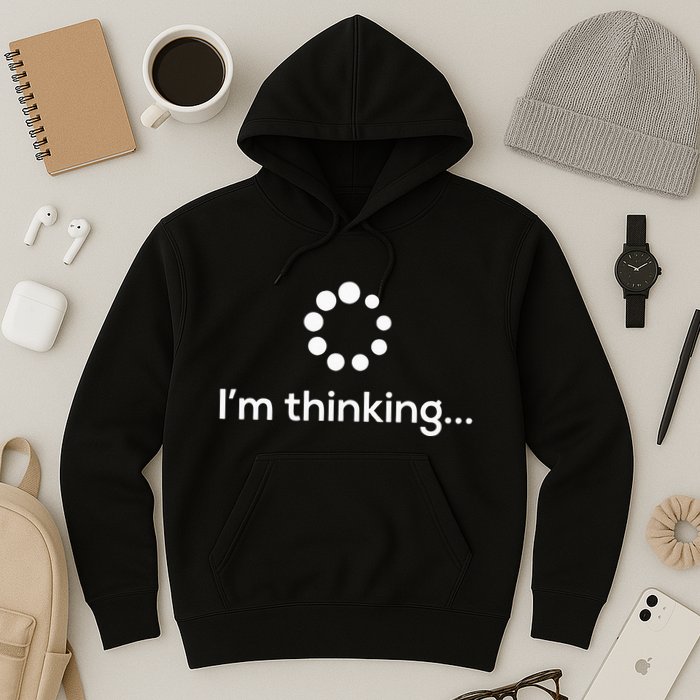Im Thinking Loading Processing Buffering Humor Fun Hoodie