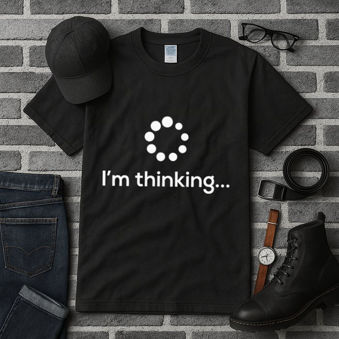 Im Thinking Loading Processing Buffering Humor Fun Tall T-Shirt