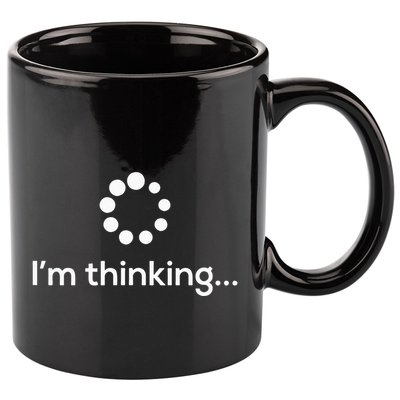 Im Thinking Loading Processing Buffering Humor Fun 11oz C Handle Ceramic Mug