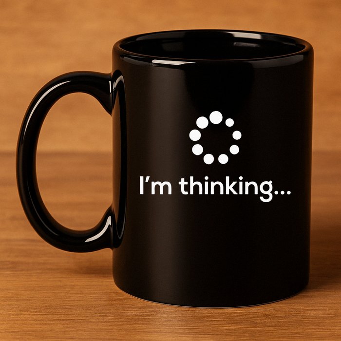Im Thinking Loading Processing Buffering Humor Fun 11oz C Handle Ceramic Mug