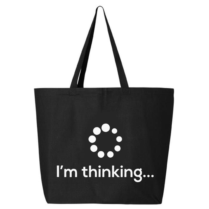 Im Thinking Loading Processing Buffering Humor Fun 25L Jumbo Tote